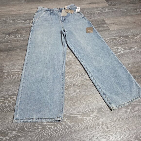 NWT Oliver Logan - Women's Thompson Low Slung Wide Leg Denim Jeans - Size 26 - Picture 2 of 16